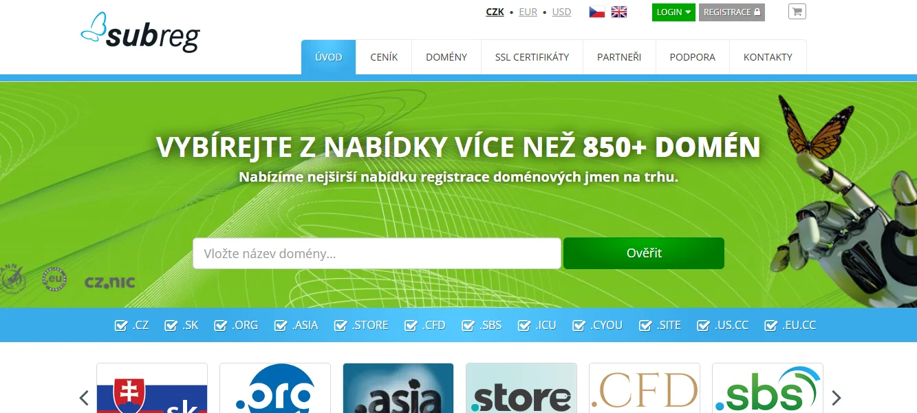 subreg.cz-site